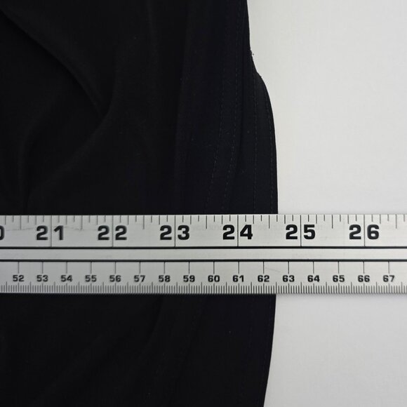 Coldwater Creek Layered Faux Wrap V-Neck 3/4 Top Black 1X - Picture 5 of 5